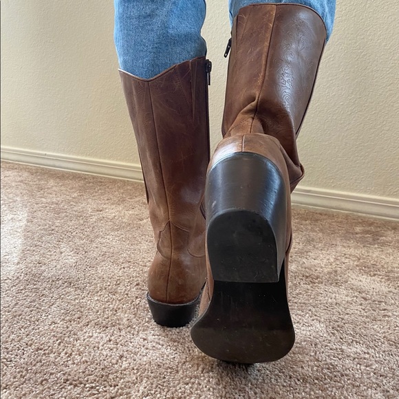 Brown Leather Boots - Picture 2 of 3